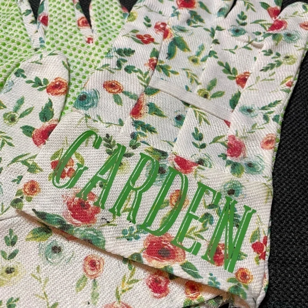 Garden Gangsta Floral Safety Yard Work garden Gloves funny breathable